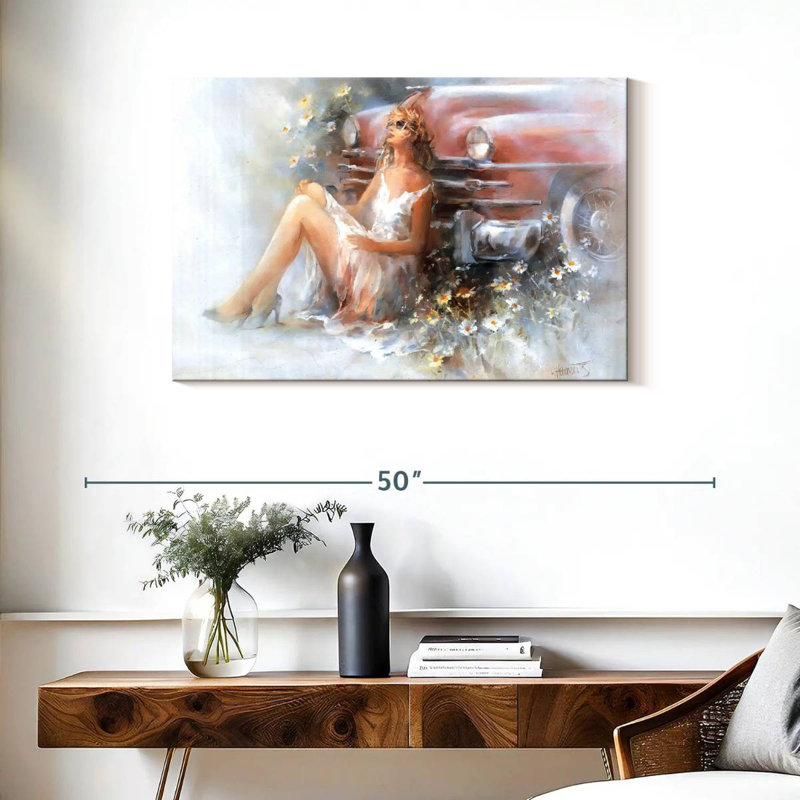Leisha Relax Alone, 24" H x 36" W