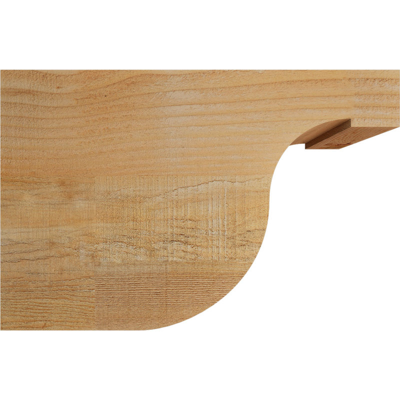 Queue de chevron Del Monte, Douglas, 12"H x 6"W x 18"L