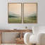 "Morning Mist Over The Marsh Calm Lake", art moderne, décoration murale, 2 pièces-98109724-98109725