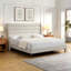 Lit plateforme tapissier avec vagues