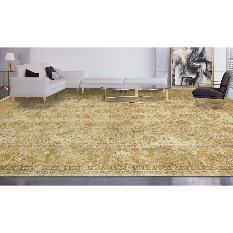 Wool Oriental Area Rug, Rectangle 6' x 9'
