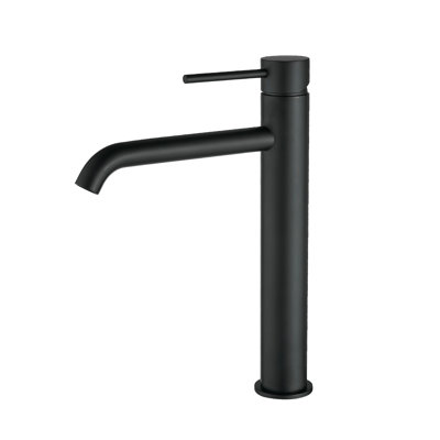Modern Single Handle Black Faucet Stainless Steel Luxury Bathroom Décor