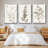 " Neutral Botanical Study IV " 3 - Pieces-97709211-97709218