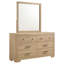 Commode sophistiquée à 6 tiroirs avec miroir