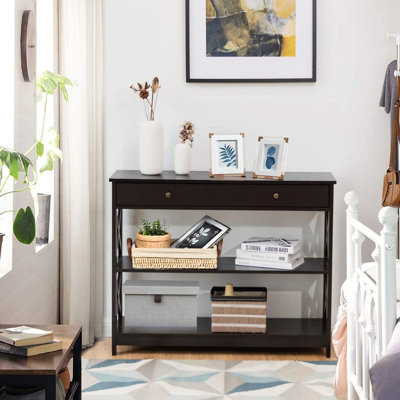 Desrochers Console Table Hallway Table Floor Shelf