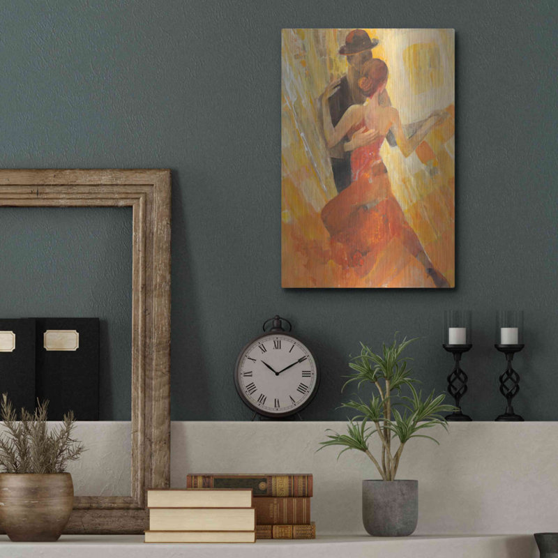 Tango par Albena Hristova - impression sans cadre sur métal, H 16 po x l 12 po x P 0,13 po