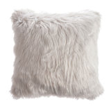 Faux Fur Grey Cushion
