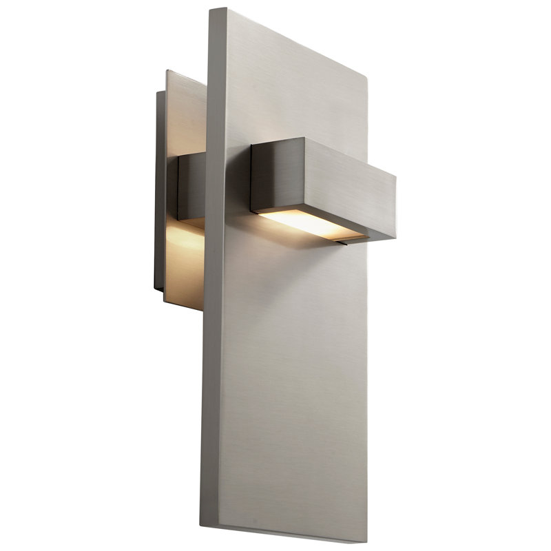 Amarvesh LED Armed Sconce, Satin Nickel