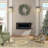 Kleber Wall Mounted Electric Fireplace with Bluetooth Speakers and 3 Colors LED Light-359434043
