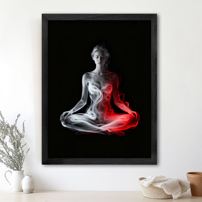 Reproduction d'art encadrée noire, "Une femme élégante dans la danse", style rétro