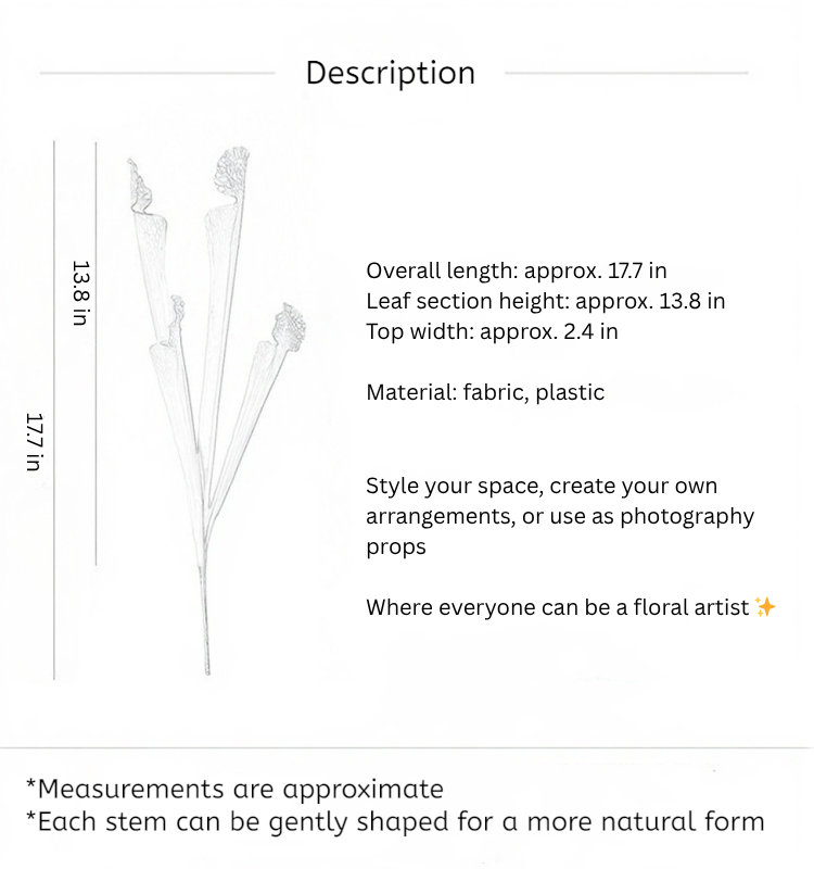Potence botanique - 17,7 po, [C] 6 Stems