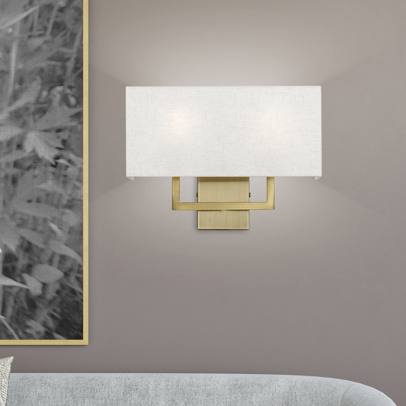 Dorell Flush Mounted Sconce, Antique Brass
