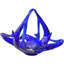 Mid 20th Century Handblown Cobalt Blue Art-glass Ruffled Basket Accent