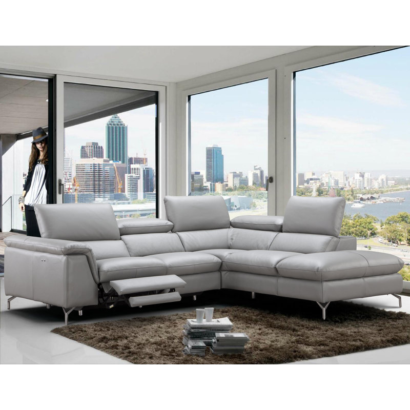 Eatonton Upholstered Power Reclining L-Shaped Sectional, Right Hand Facing