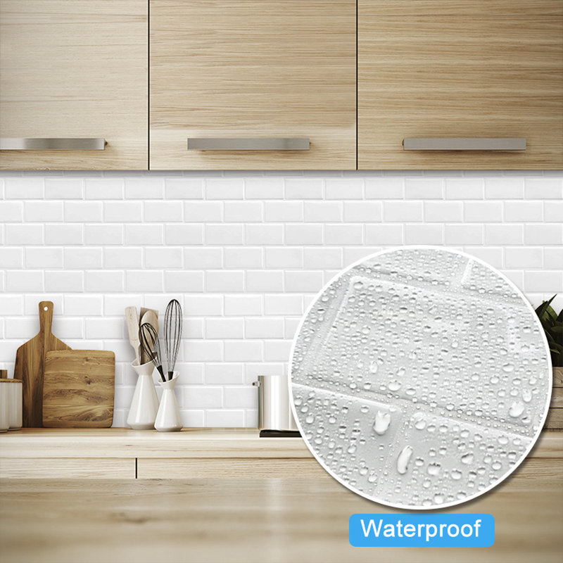 30.5 cm x 30.5 cm Peel and Stick Wall Paneling ( 10-pack), White