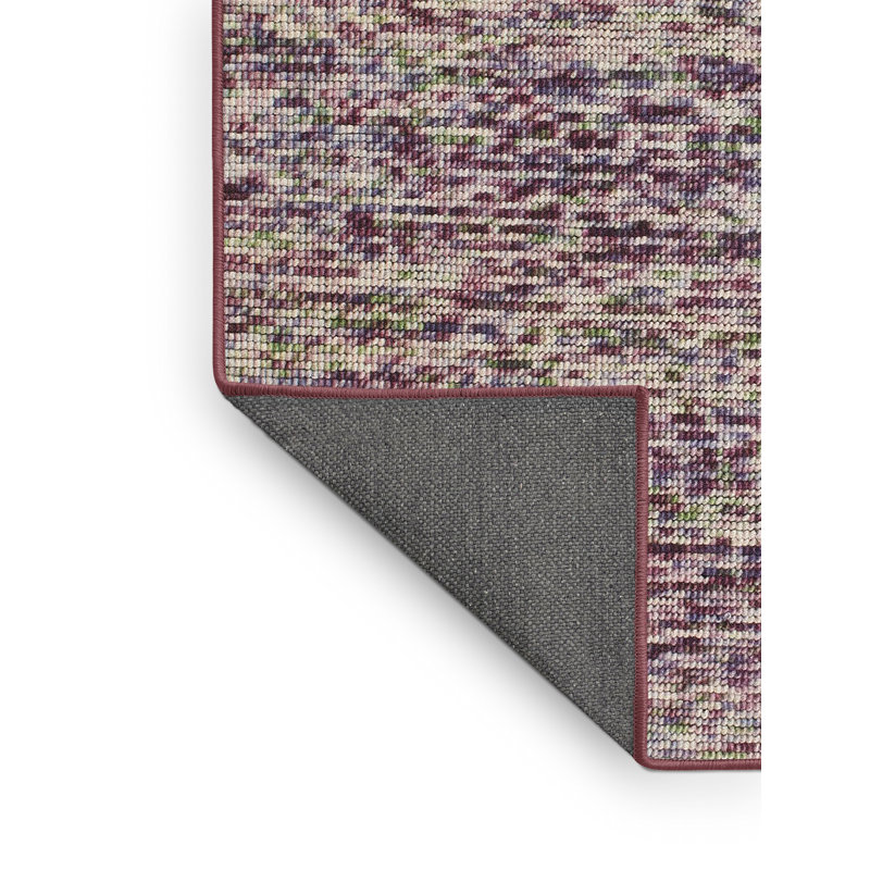 Tapis mauve/ivoire contemporain, Rectangle 5 pi x 7 pi