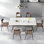 Modern simple home rectangular dining table sets