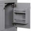 60" Grey Bathroom Vanity Set With Double Vanities (Separate), Double Ceramic Sinks, Storage Shelf, And Divided Drawers  (Mirror Not Included)– Modern Bathroom Solution For Spacious Bathrooms