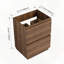 Meuble-lavabo autoportant avec tiroirs doubles facile à assembler-122478105