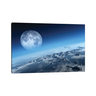 «Earth Icy Ocean Aériel View» par Johan Swanepoel - photographie sur toile tendue
