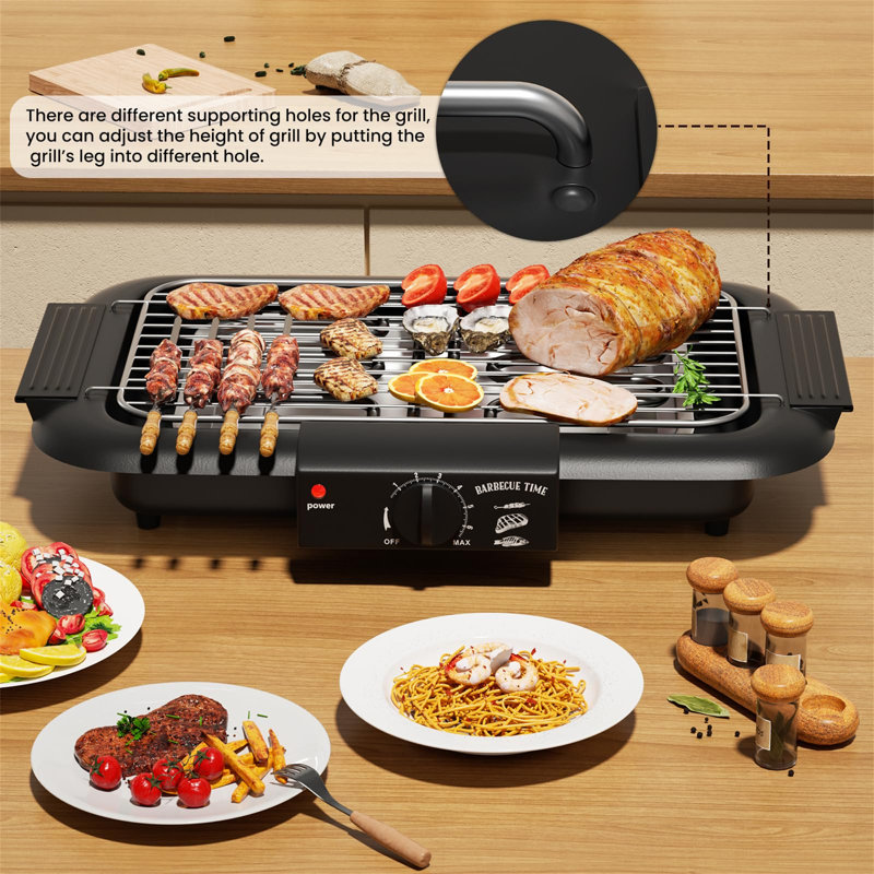 Ebern Designs 0cm Electric Grill, Black