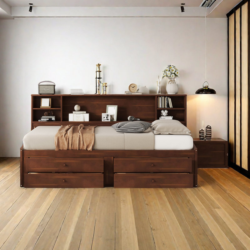Ceyla Bookcase Bed