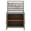 Outdoor Storage Cabinet With Steel Frame, Fir Wood Base & Adjustable Shelves