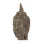 Sculpture tête de bouddha méditante 6,5 x 6,3 x 12 po, grand