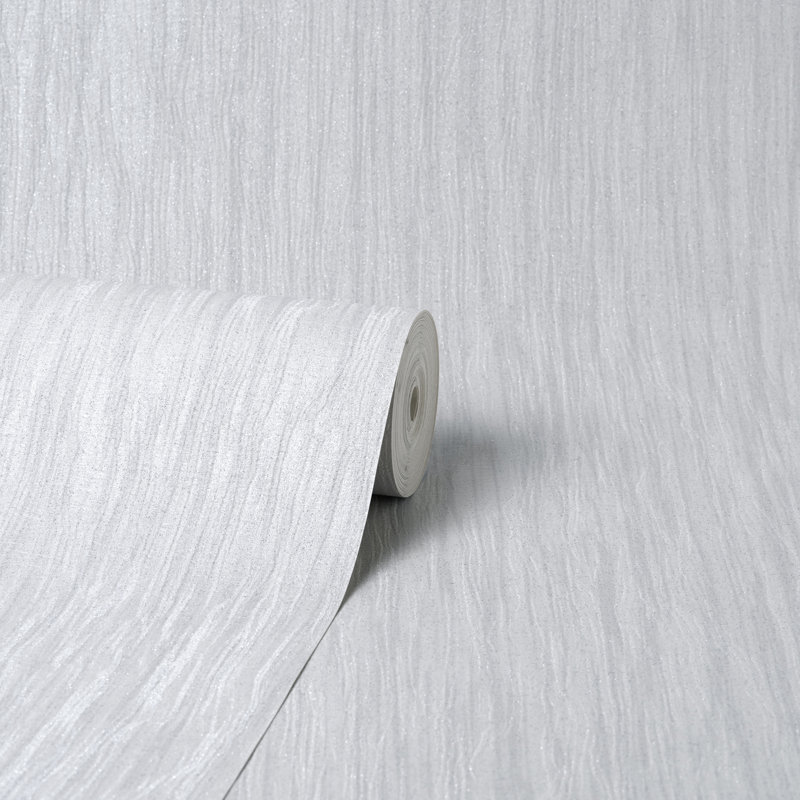 Panache Soft Luxury Wallpaper, Grey, Vinyl