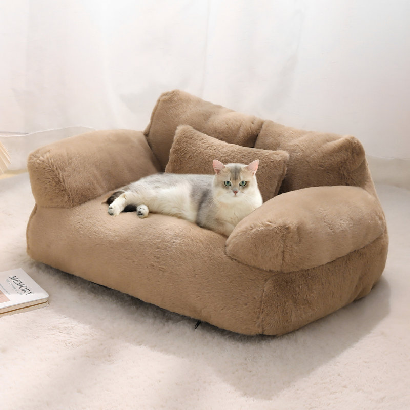 Canapé-lit Bolster avec housse amovible, H 11,8 po x l 35,4 po x P 22 po, Kaki