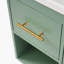 Ensemble de meuble-lavabo 36 po avec lavabo en résine, vert