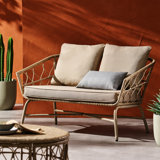 Raynette 48'' Iron Outdoor Loveseat