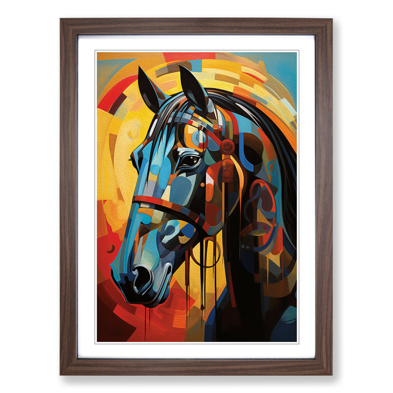 Horse Modern Art - Framed Print