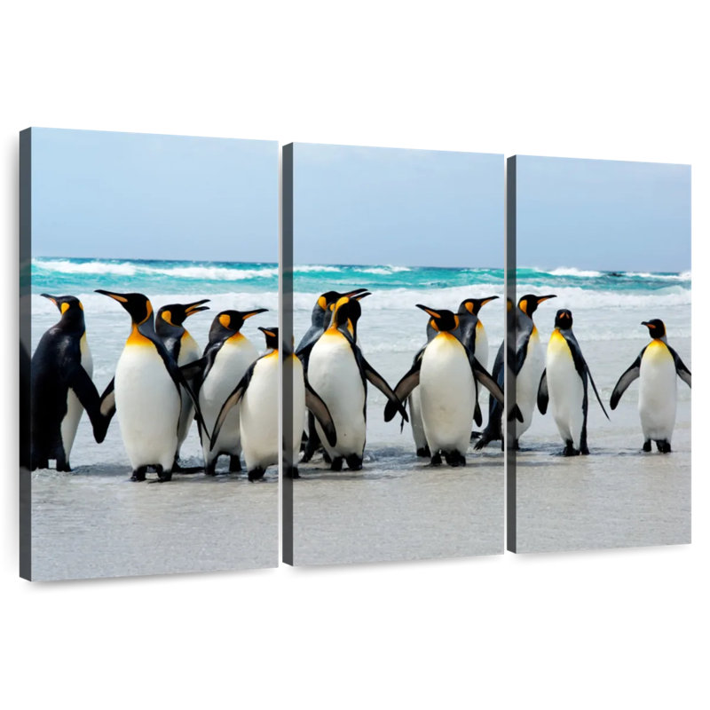 Congregation Of Penguins, 20" H x 33" W