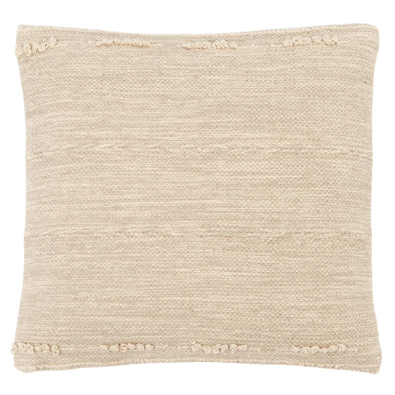 Nikola 18" Square Silver Cotton Pillow