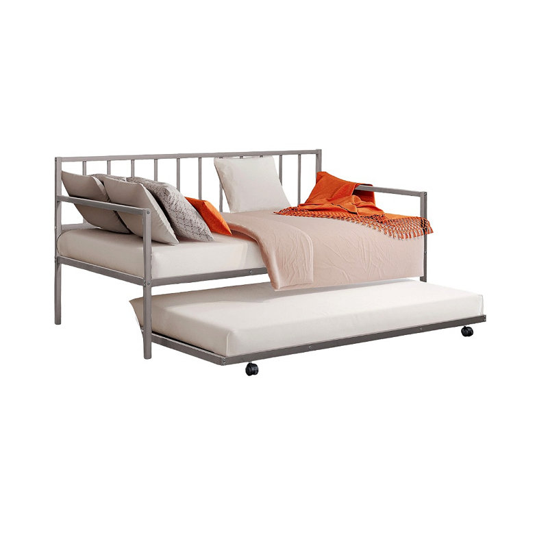 Bentaley Daybed With Trundle, Silver