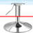 Round Bar Table, Height-Adjustable 27.5"-36" Tall Pub Tables with Leg and Sturdy Base-111635266-111635265