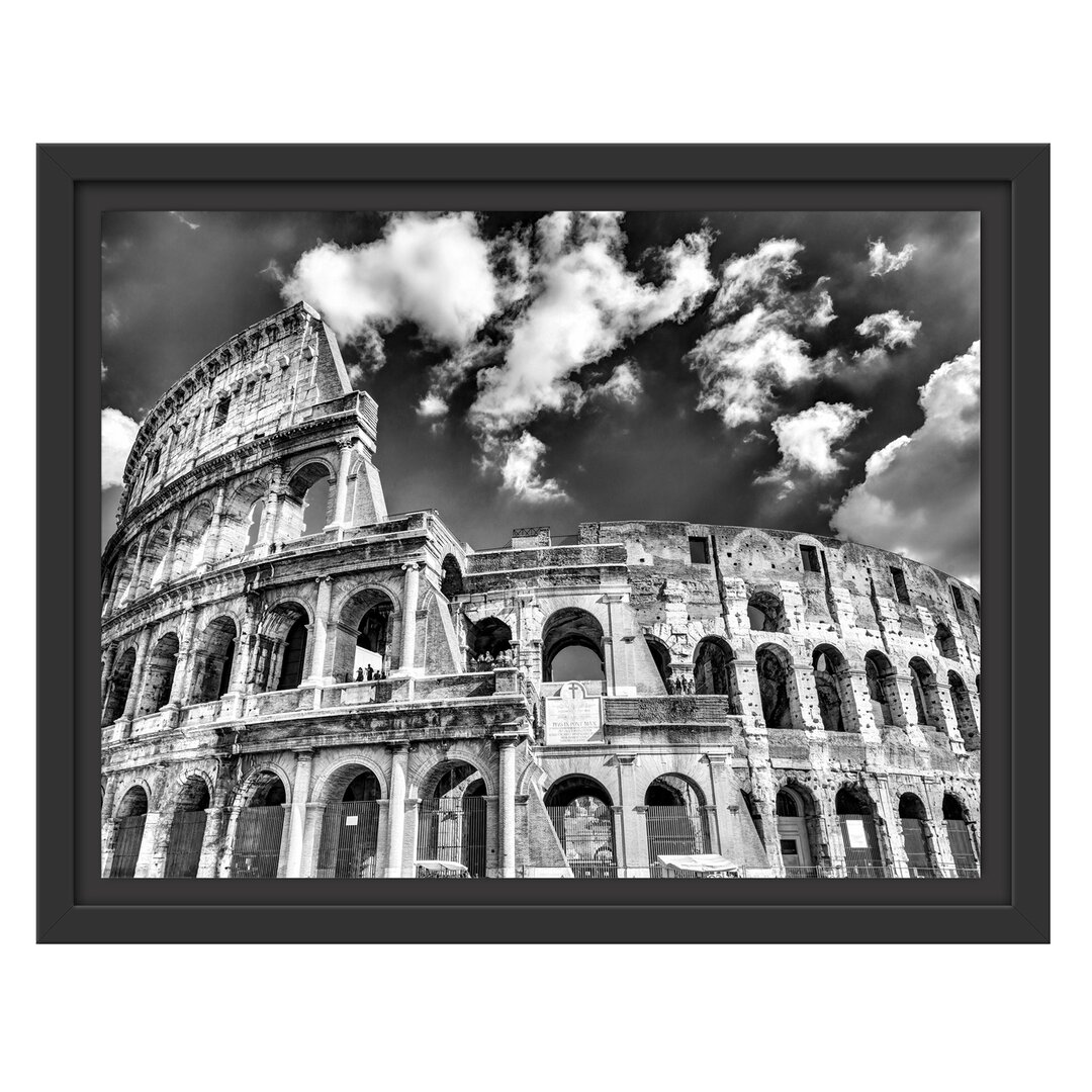 Gerahmtes Wandbild Colosseum bei Tag in Rom