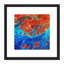 Abstract Fractals Blue Red - Single Picture Frame Painting