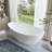 71" x 33" Freestanding Soaking Acrylic Bathtub-73719604