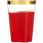 Gobelets en plastique transparents jetables dorés 14 oz