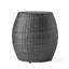 Table d'appoint de patio 14,00 po gris, composition en fer, Grace In, placement, design progressif-2033585467