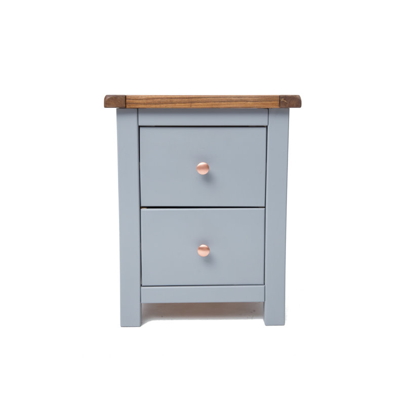 Connell 45cm W Solid + Manufactured Wood Bedside Table