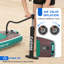 Planche de pagaie gonflable autoportante de 11 pi, SUP large avec accessoires haut de gamme, plateforme en EVA antidérapante, support pour appareil photo, bois foncé-127333872-127333870