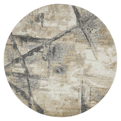 Bergamyer Wool Abstract Area Rug