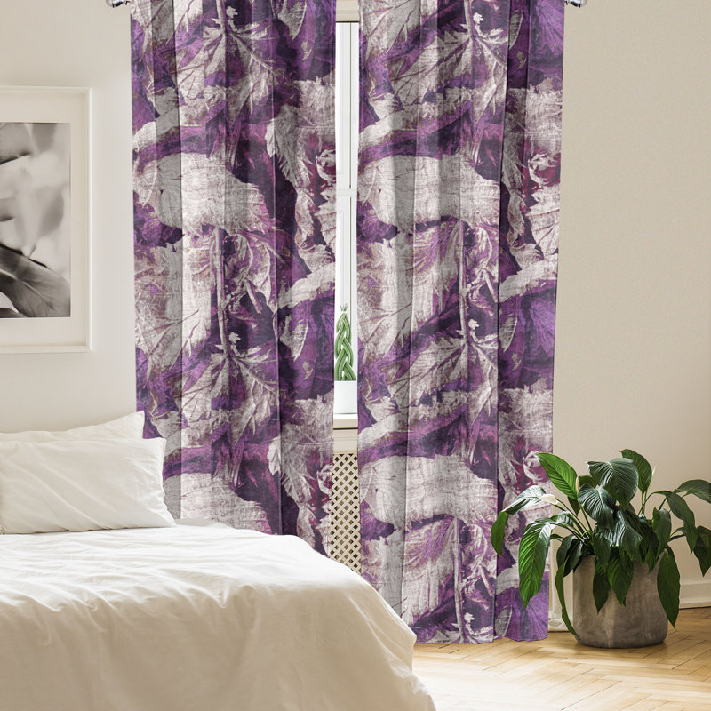 Asteria Semi Sheer Curtain Pair, 28" W x 84" L
