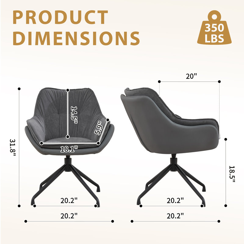 Foam Padding Office Chair, Grey