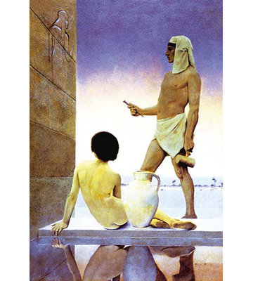 « égypte » par maxfield parrish, reproduction d’art