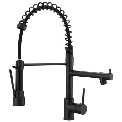 Topcraft Single Handle Single Hole Pull Down Kitchen Sink Faucet with Pot Filling
