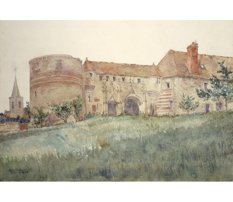 «Chateau De L’Houbloniere» par Cass Gilbert - Art mural sur toile tendue avec châssis, H 17 po x l 24 po